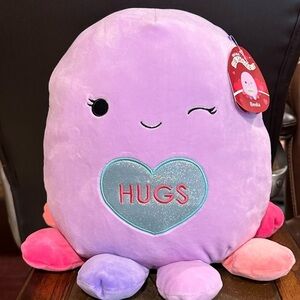 Squishmallows Beula the Octopus Valentine's 2023 Edition Large 16" BRAND NEW!